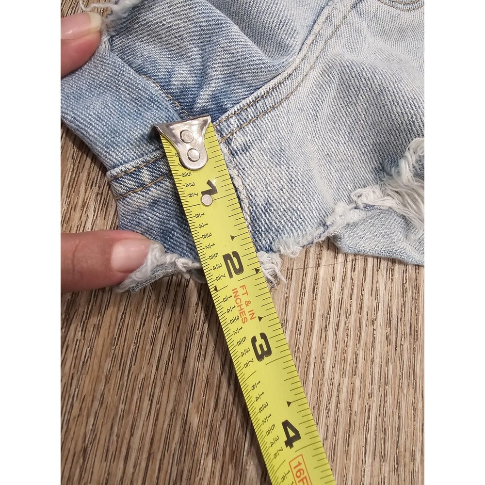 Pacsun Women's High Rise Festival Cut-Off Demin Short Size 25 - Picture 7 of 8